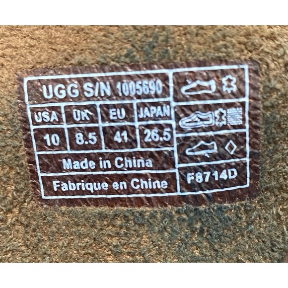 UGG Dree Riding Brown Suede Knee High Harness Boots 1005690 Women's Size 10 - Picture 8 of 9